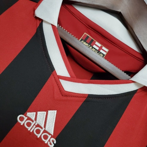 Camisa Milan Retrô 09/10 - - Vermelha e Preta | Futmantos