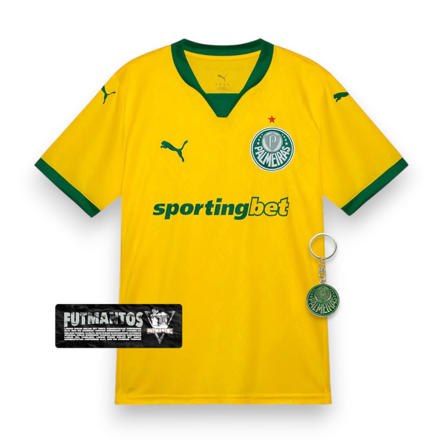 Camisa Palmeiras III Verde e amarela 25/26 | Futmantos