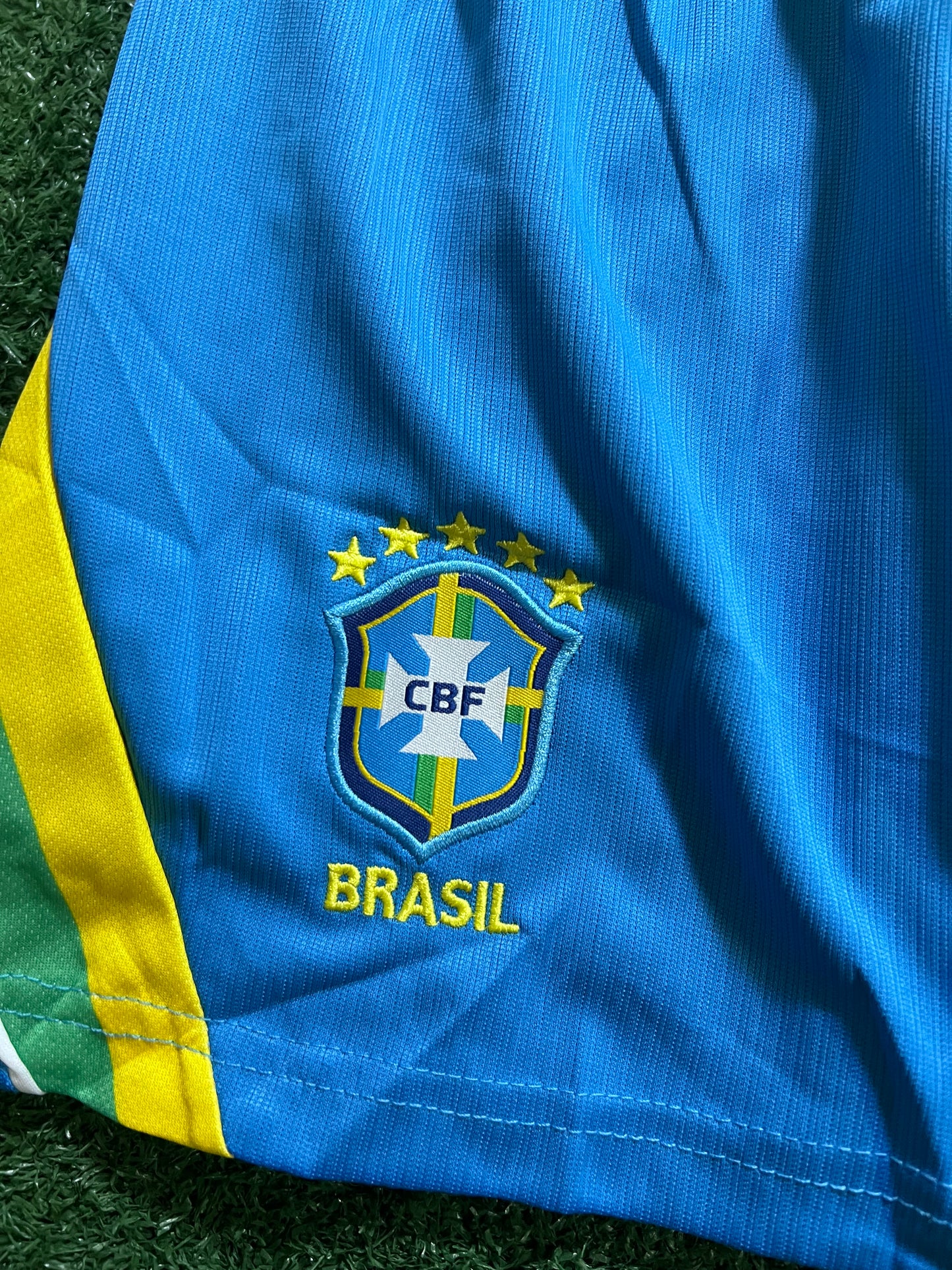 kit Infantil Brasil I 26/27 - Amarelo- NATHAN#4| FutMantos