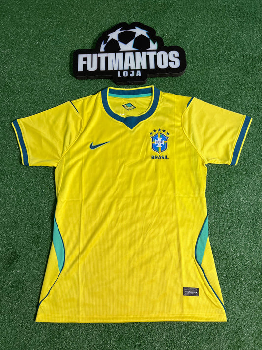 Camisa Brasil Amarela 26/27 - Feminina | Futmantos