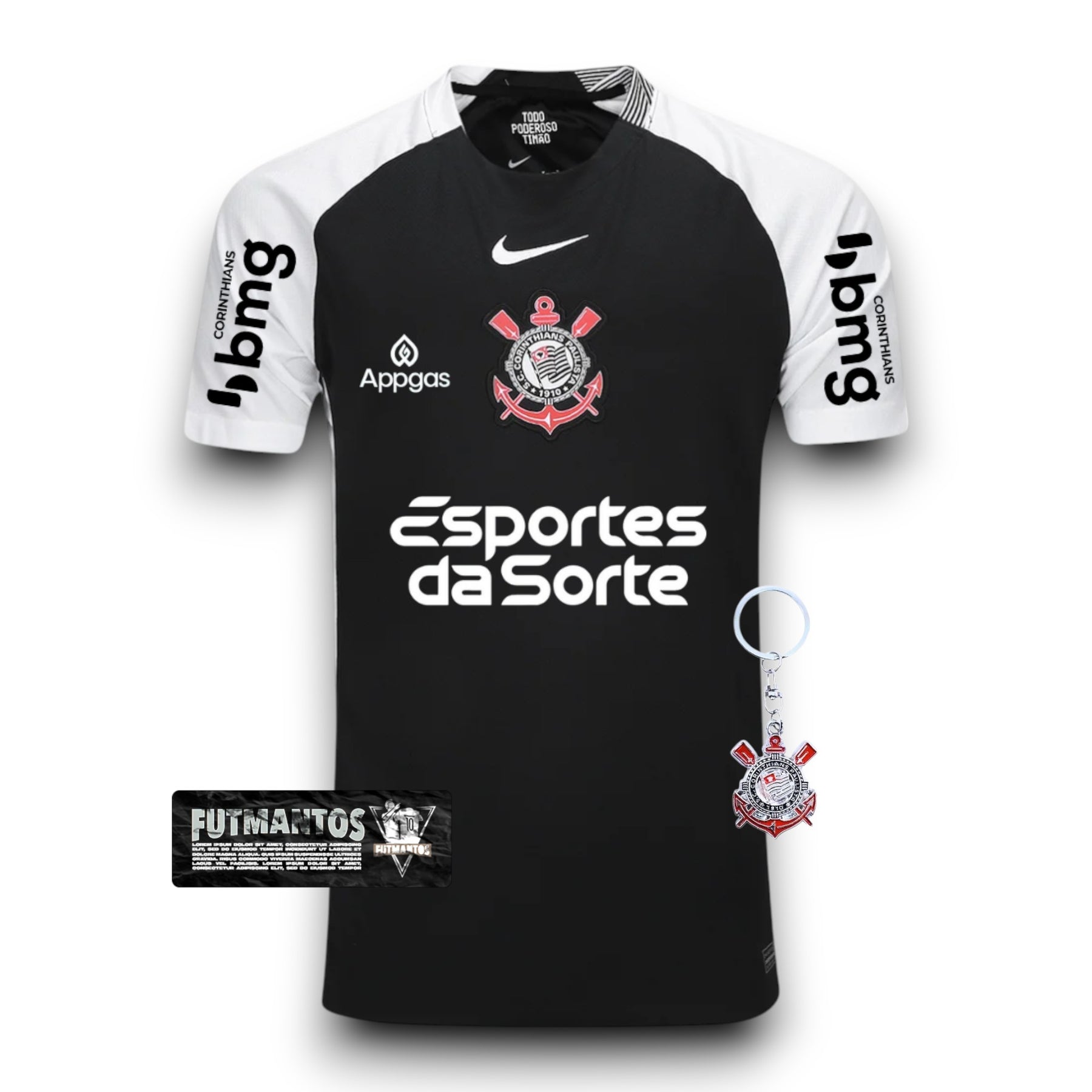 Camisa Corinthians ll 25/26 Masculina Com Patrocínios | Futmantos