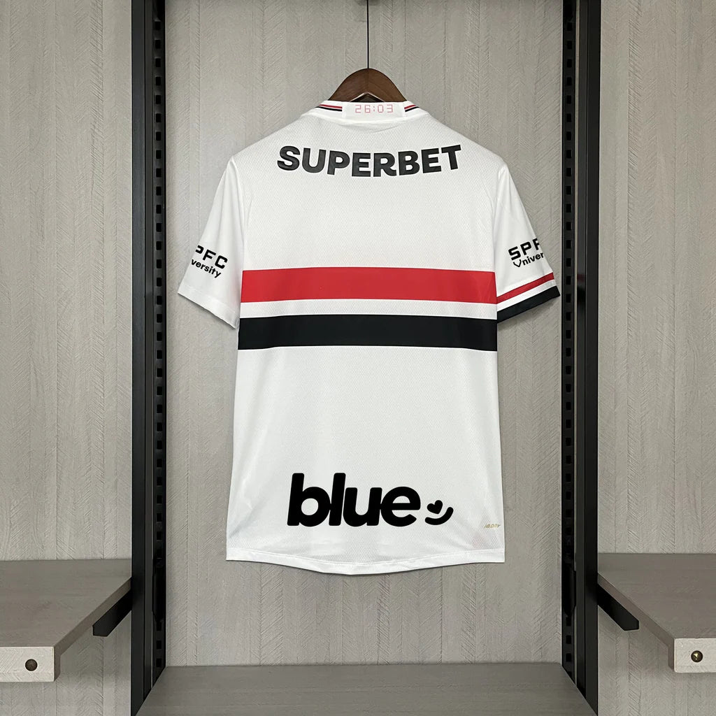 Camisa São Paulo I 25/26 Com Patrocínios | Futmantos