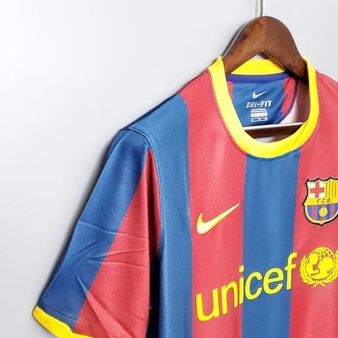 Camisa Barcelona Retrô 2010/2011 Azul e Grená - | Futmantos
