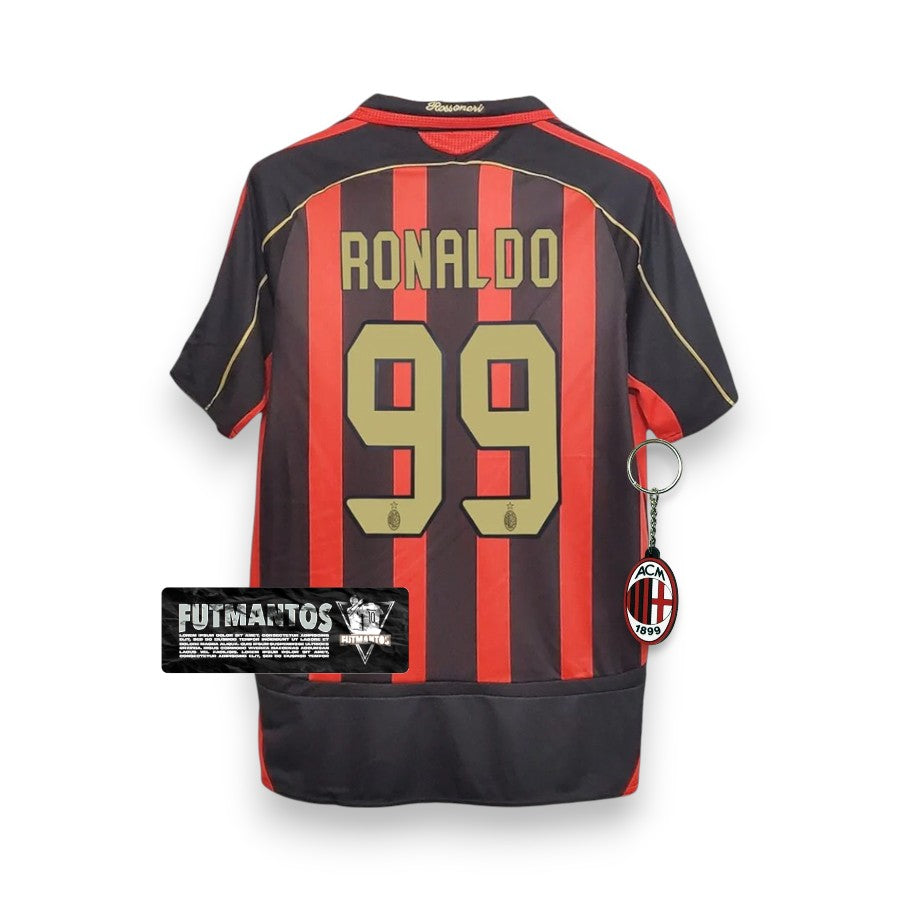 Camisa Retrô Milan 2006/2007 - Ronaldo #99 | Futmantos