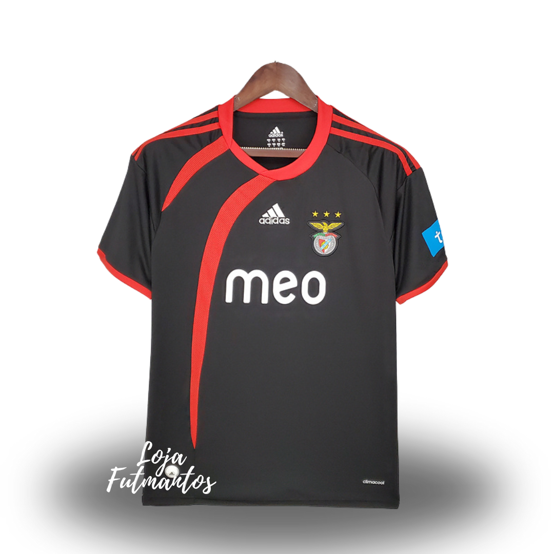 Camisa Benfica Retrô 2009/2010 Preta - | Futmantos