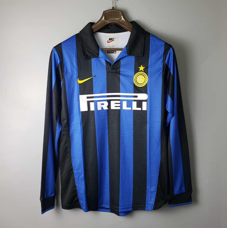 Camisa Manga Longa Inter de Milão I 1998 - Azul | Futmantos