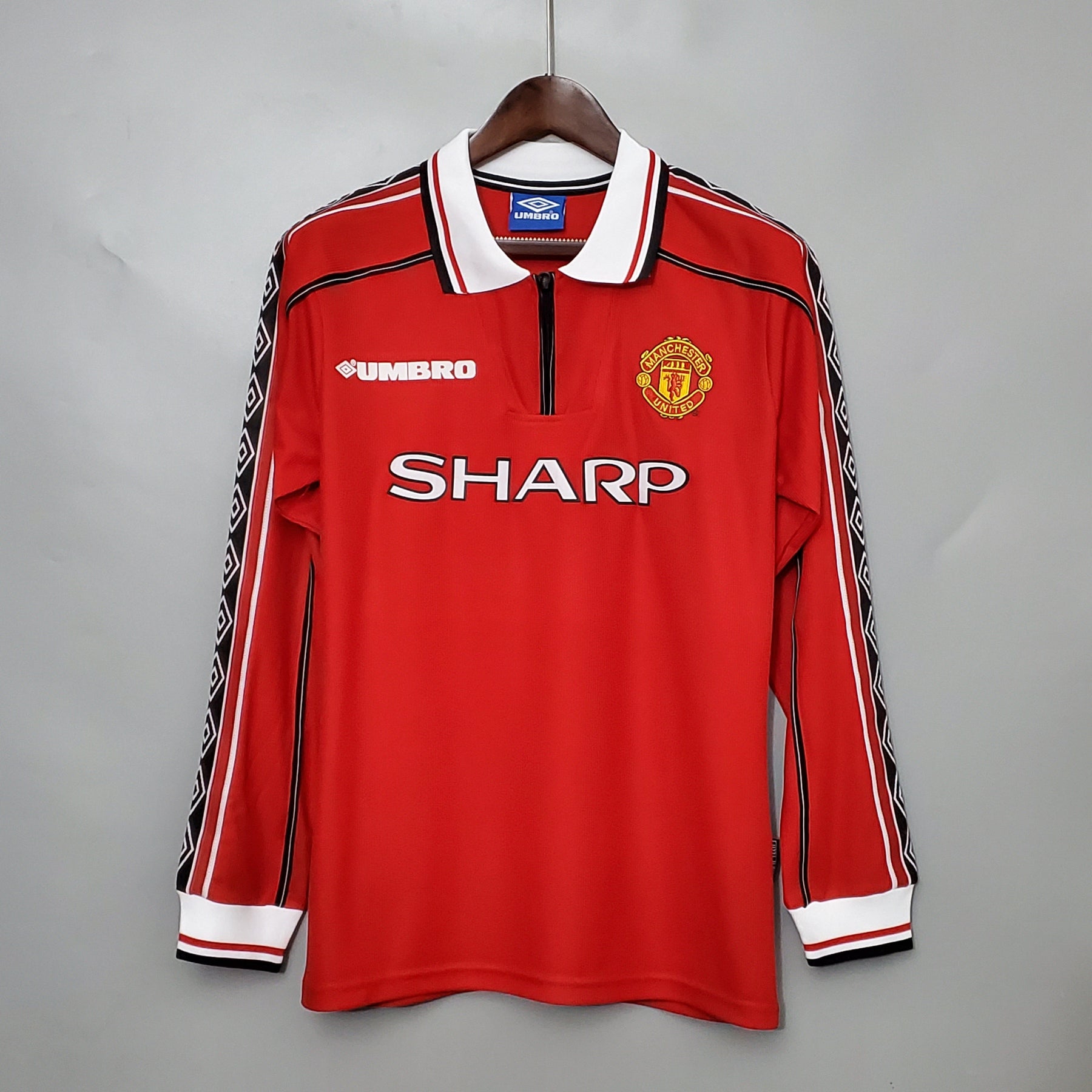 Camisa Manga Longa Manchester United 1998/99 - Vermelho | Futmantos