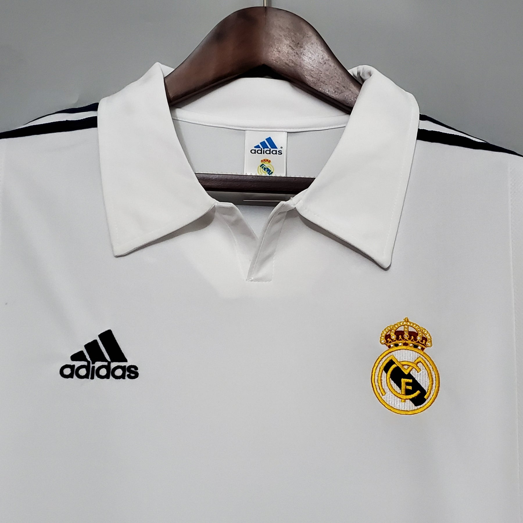 Camisa Manga Longa Real Madrid 2002 - Branco | Futmantos