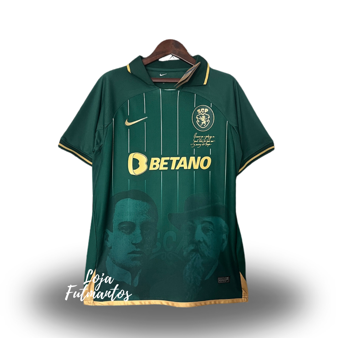 Camisa Sporting Edição Especial 23/24 - Torcedor Masculino - Verde e Amarelo | Futmantos