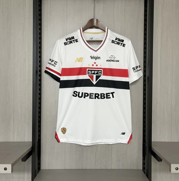 Camisa São Paulo I 25/26 Com Patrocínios | Futmantos