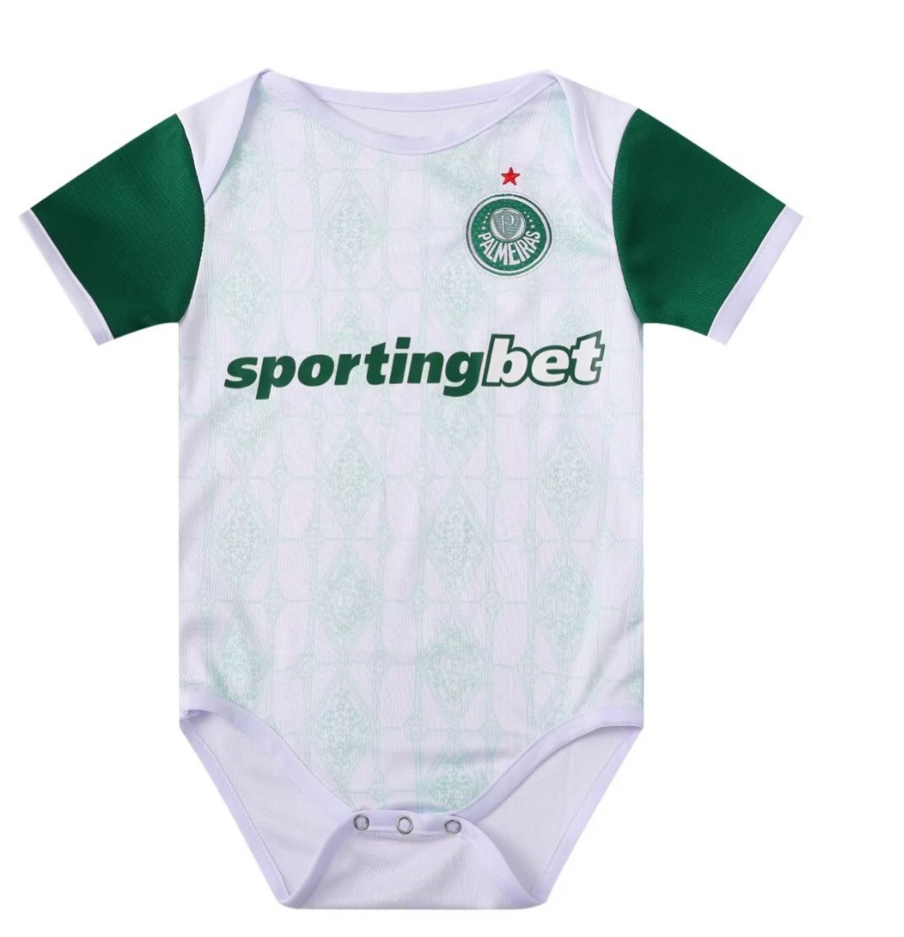 Body de Bebê Palmeiras 25/26 - Branca | Futmantos