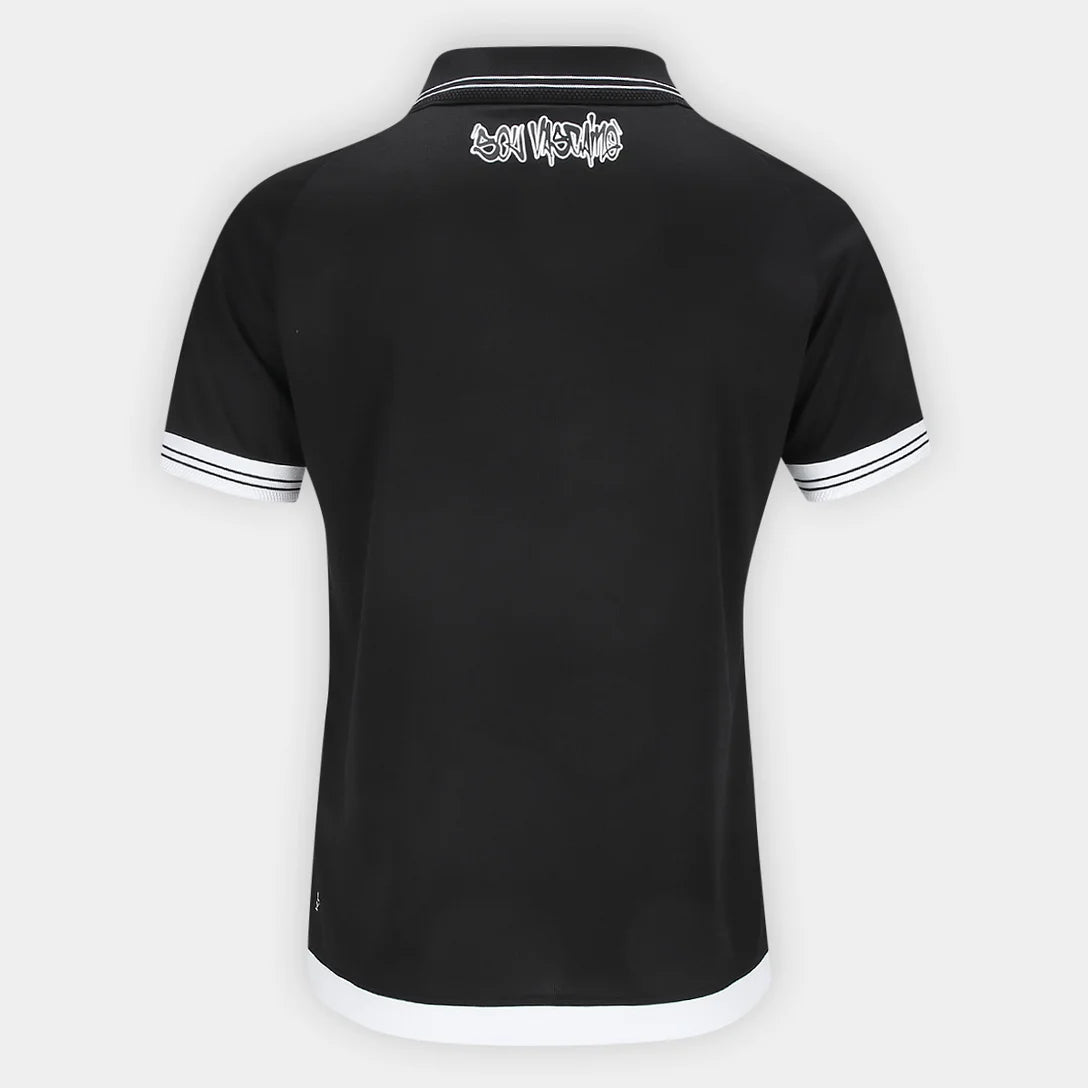 Camisa Vasco da Gama l 25/26 - Feminina Preta | Futmantos