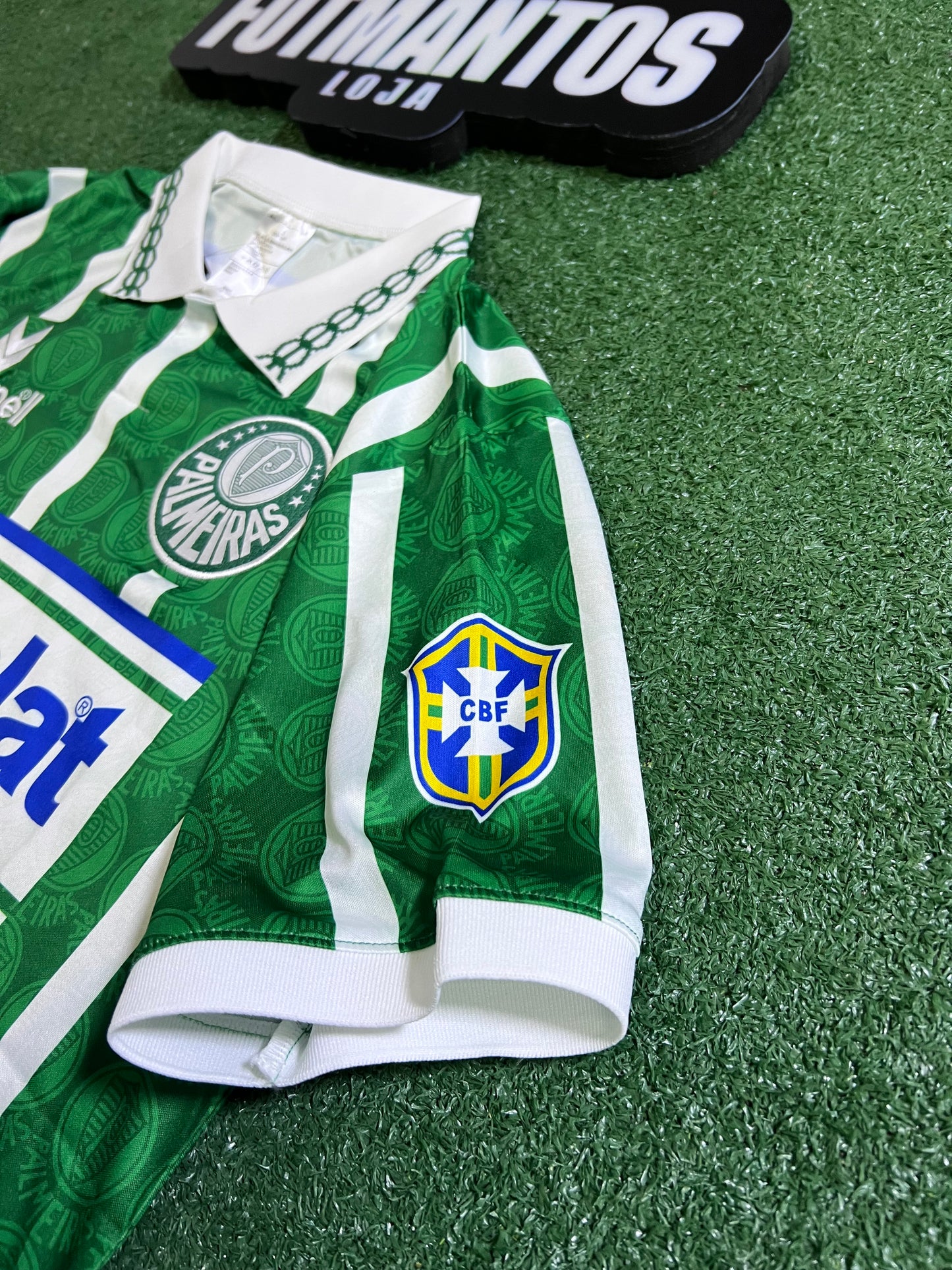 Camisa Palmeiras Retro Parmalat 93/94-(Pequeno Defeito no Escudo) |FutMantos