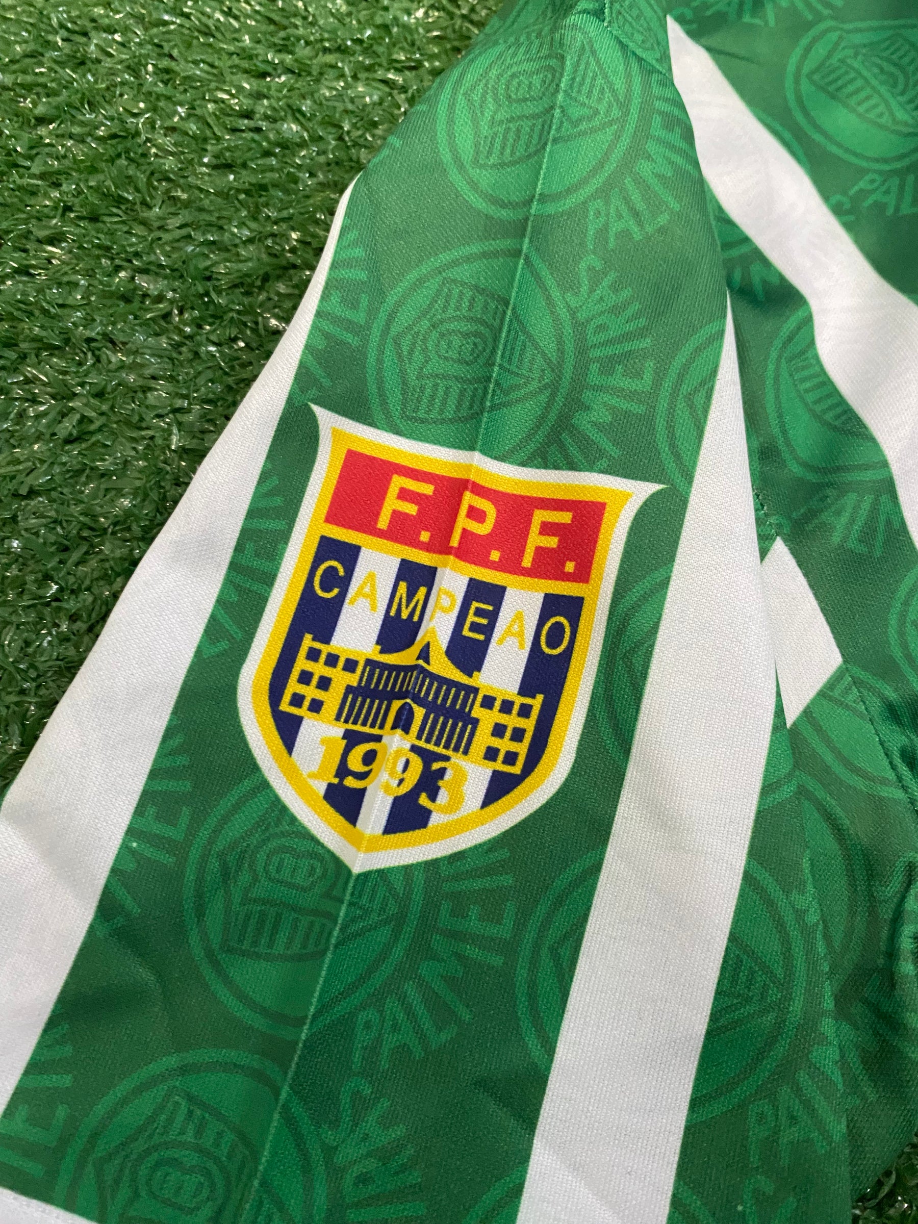 Camisa Palmeiras Retrô 93/94 - Rhumell - Com Patchs | Futmantos