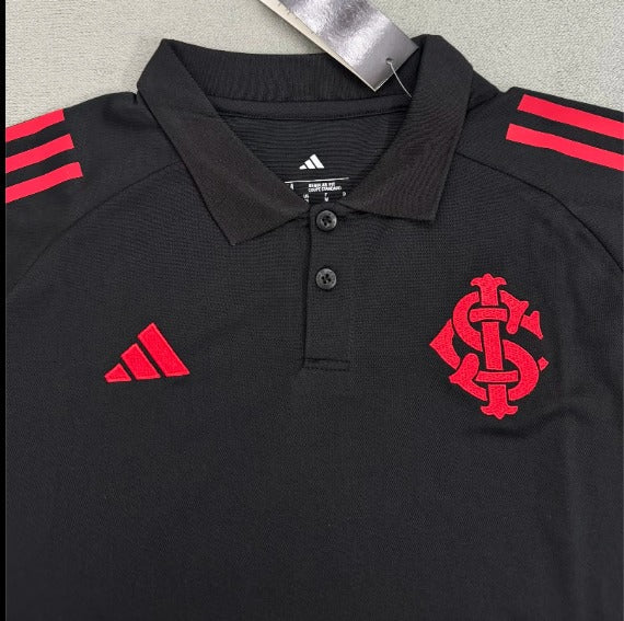 Camisa de Polo Internacional 25/26 Preta | FutMantos