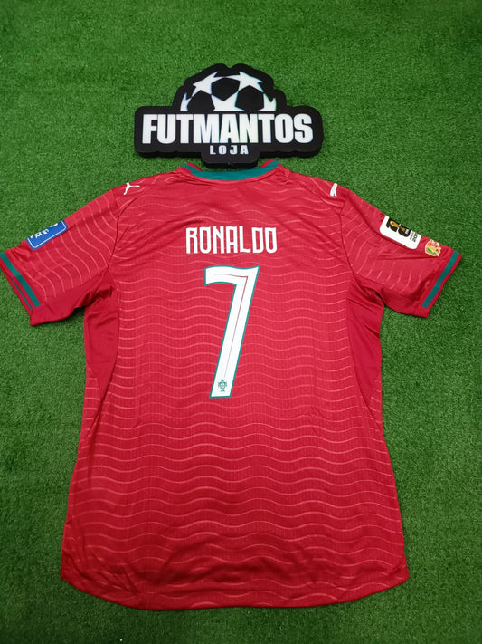 Camisa Portugal 26/27-Jogador-Patchs-Cristiano Ronaldo#7| FutMantos