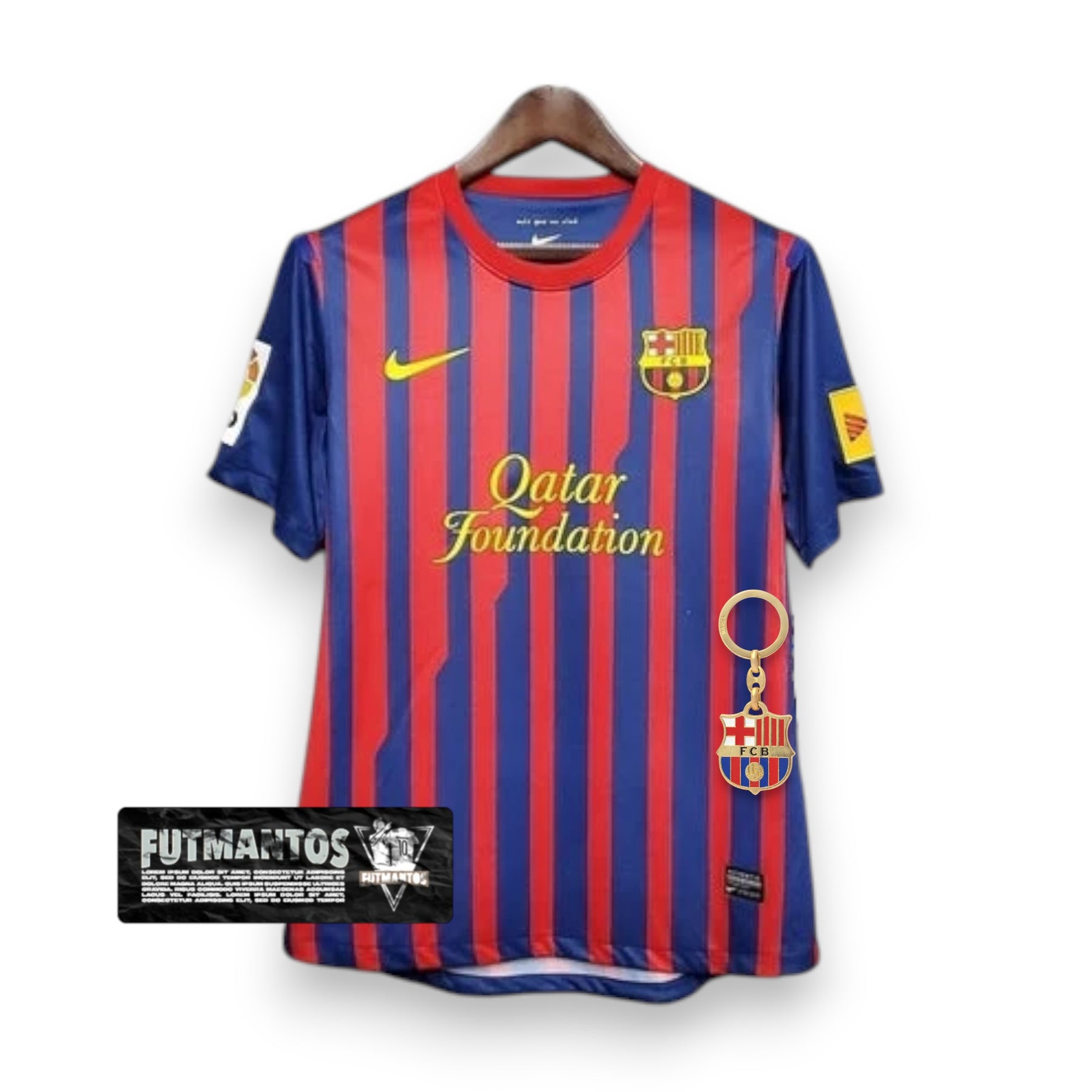 Camisa Barcelona Retrô 2011/2012 Azul e Grená - | Futmantos