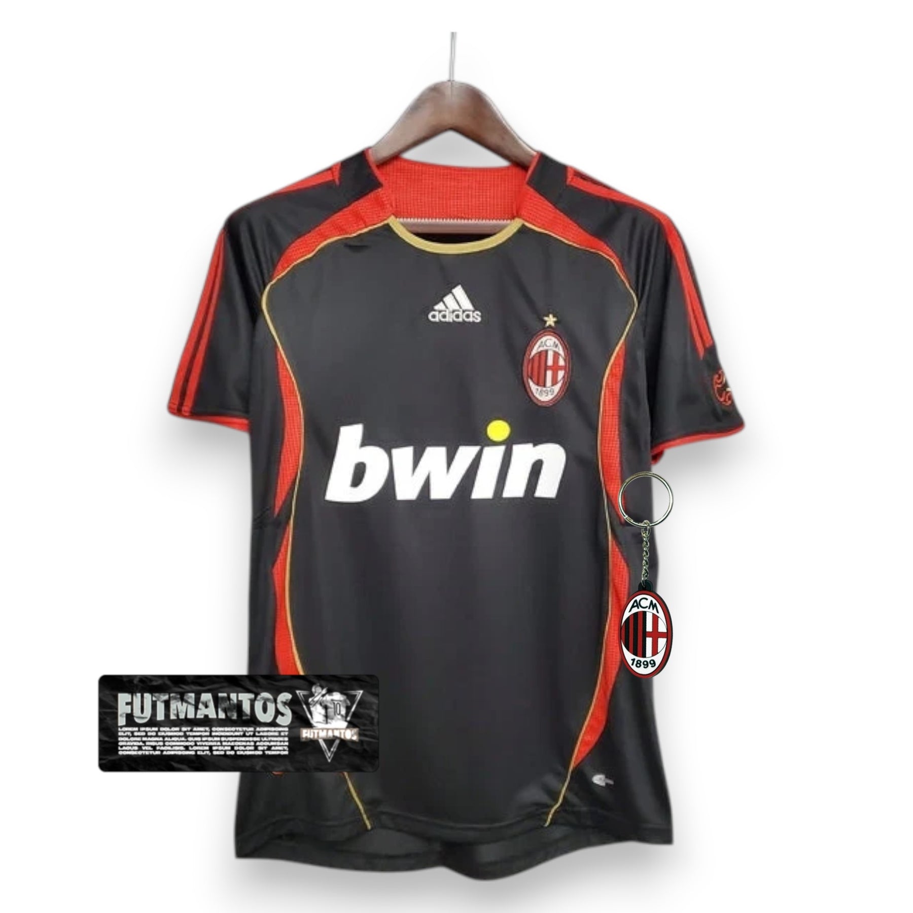 Camisa Milan Retrô 2006 Preta - | Futmantos