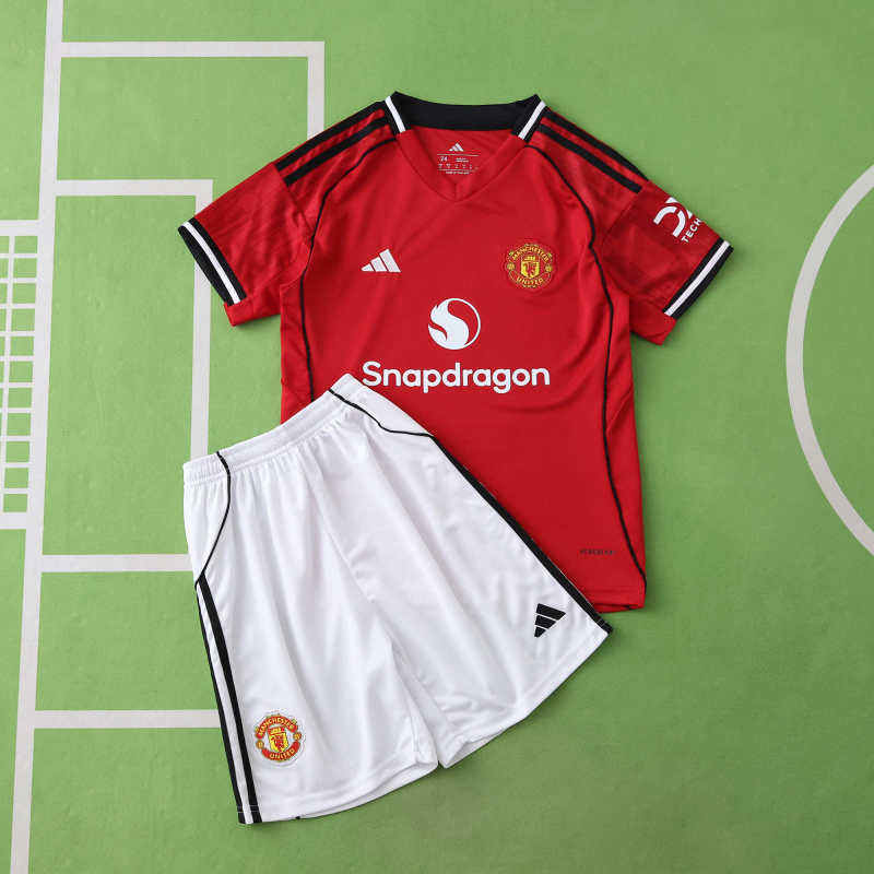 Conjunto Infantil Manchester United I 2025/26 | Futmantos