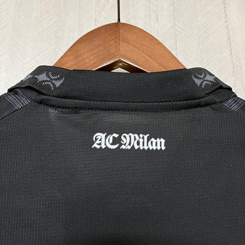 Camisa Milan X Pleasures IV 23/24 - Preto | Futmantos