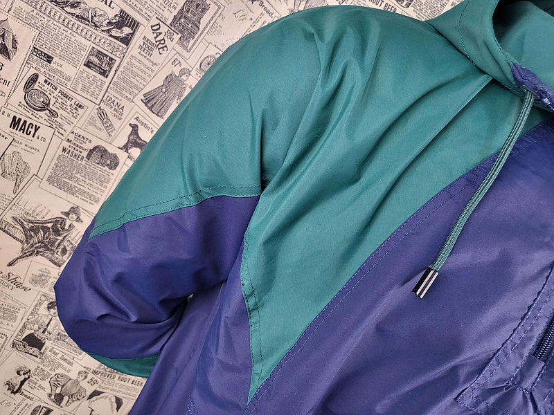 Corta Vento - Azul/Verde