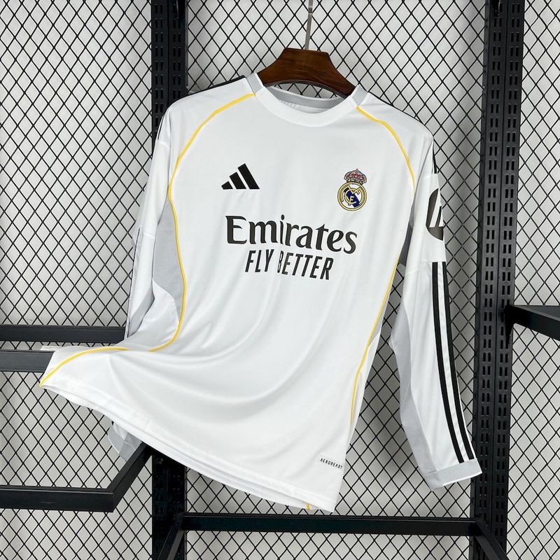 Camisa Real Madrid 25/26 - Manga longa | Futmantos