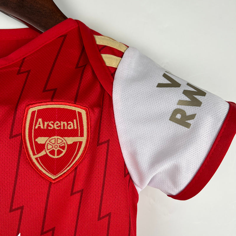 Body de Bebê Arsenal 23/24 - Vermelho | Futmantos