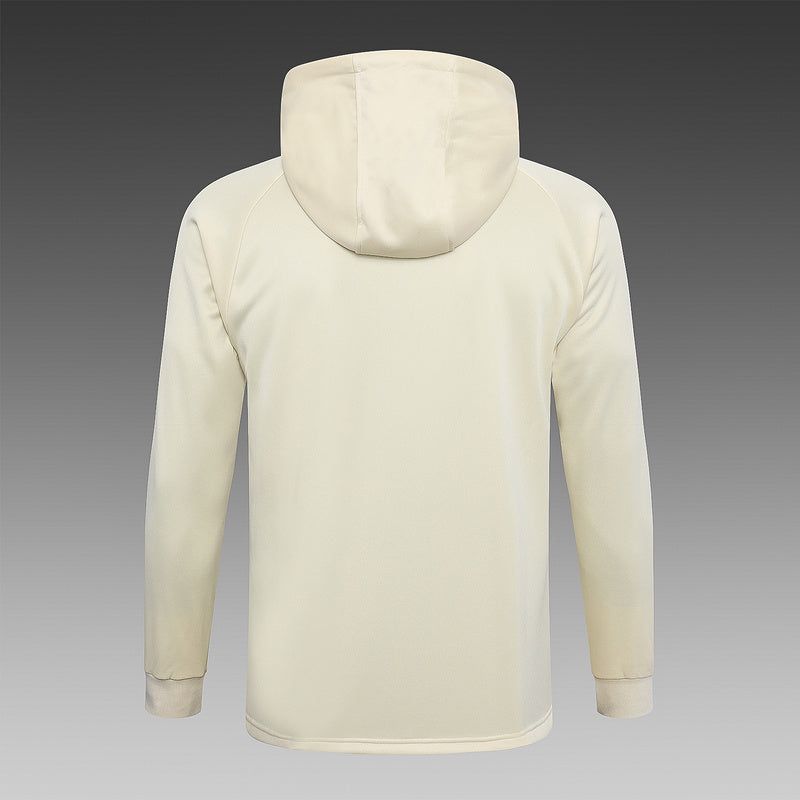 Agasalho de treino Paris Saint Germain PSG 24/25 - Bege com Capuz | Futmantos