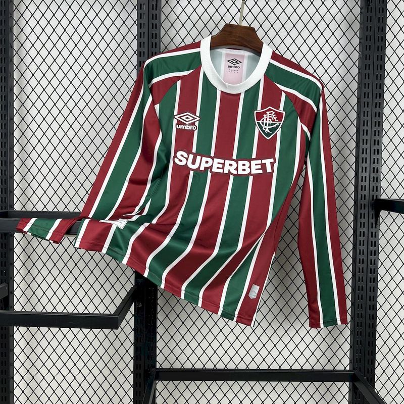 Camisa Fluminense Manga Longa I 25/26 - Libertadores/Mundial | Futmantos