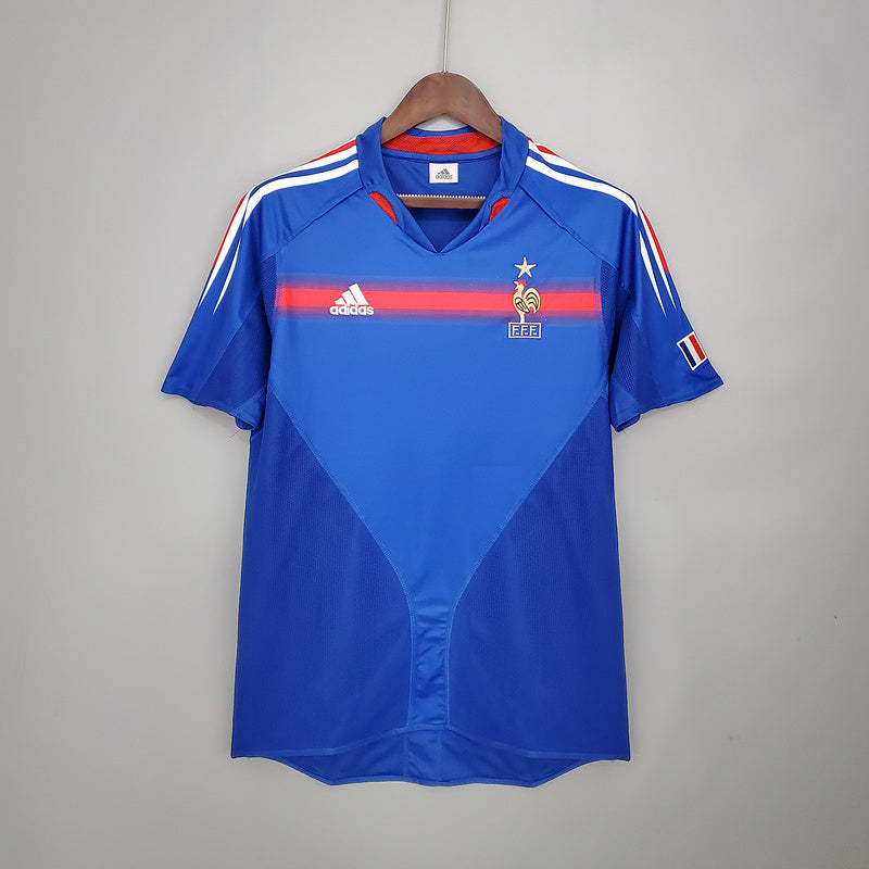 Camisa França Retrô 2004 Azul - | Futmantos
