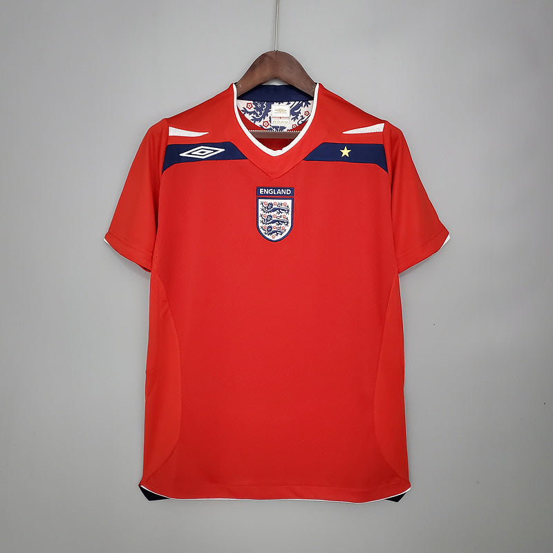 Camisa Inglaterra Retrô 2008/2009 Vermelha - | Futmantos