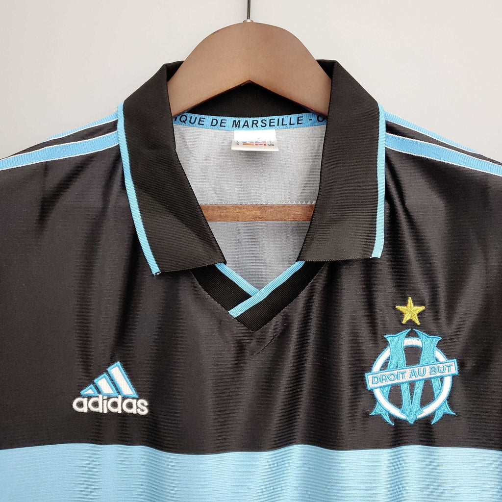 Camisa Marseille Retrô 1999/2000 Preta - | Futmantos