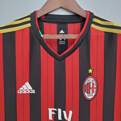 Camisa Milan Retrô 2013/2014 Vermelha e Preta - | Futmantos