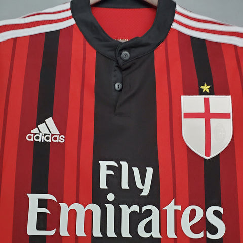 Camisa Milan Retrô 2014/2015 Vermelha e Preta - | Futmantos