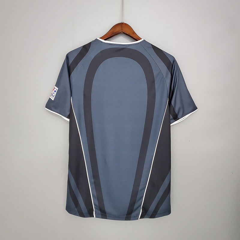 Camisa PSG Retrô 2001/2002 Cinza e Preta - | Futmantos