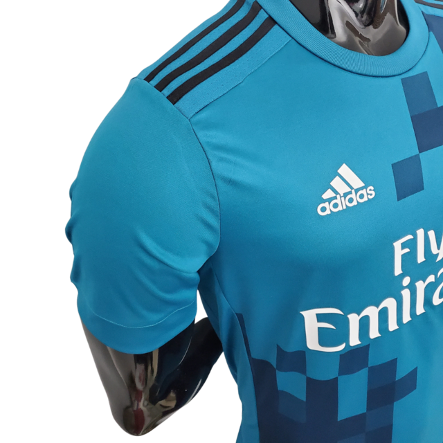 Camisa Real Madrid III 17/18 - Azul - Masculino Jogador