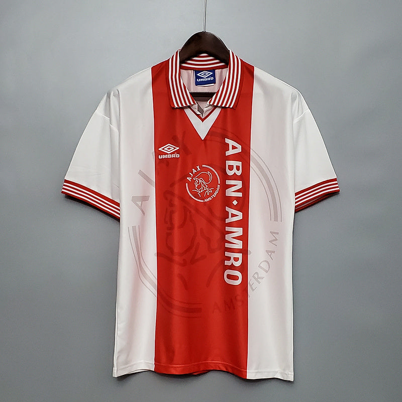 Camisa Ajax Retrô 1995/1996 Vermelha e Branca - | Futmantos