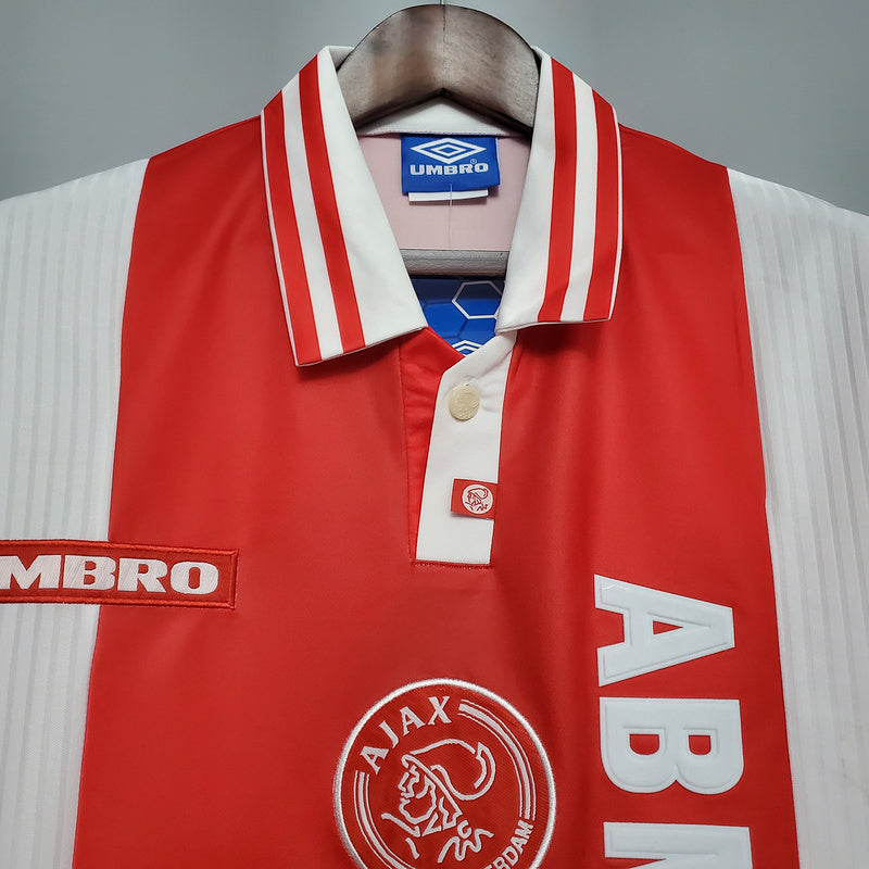 Camisa Ajax Retrô 1997/1998 Vermelha e Branca - | Futmantos