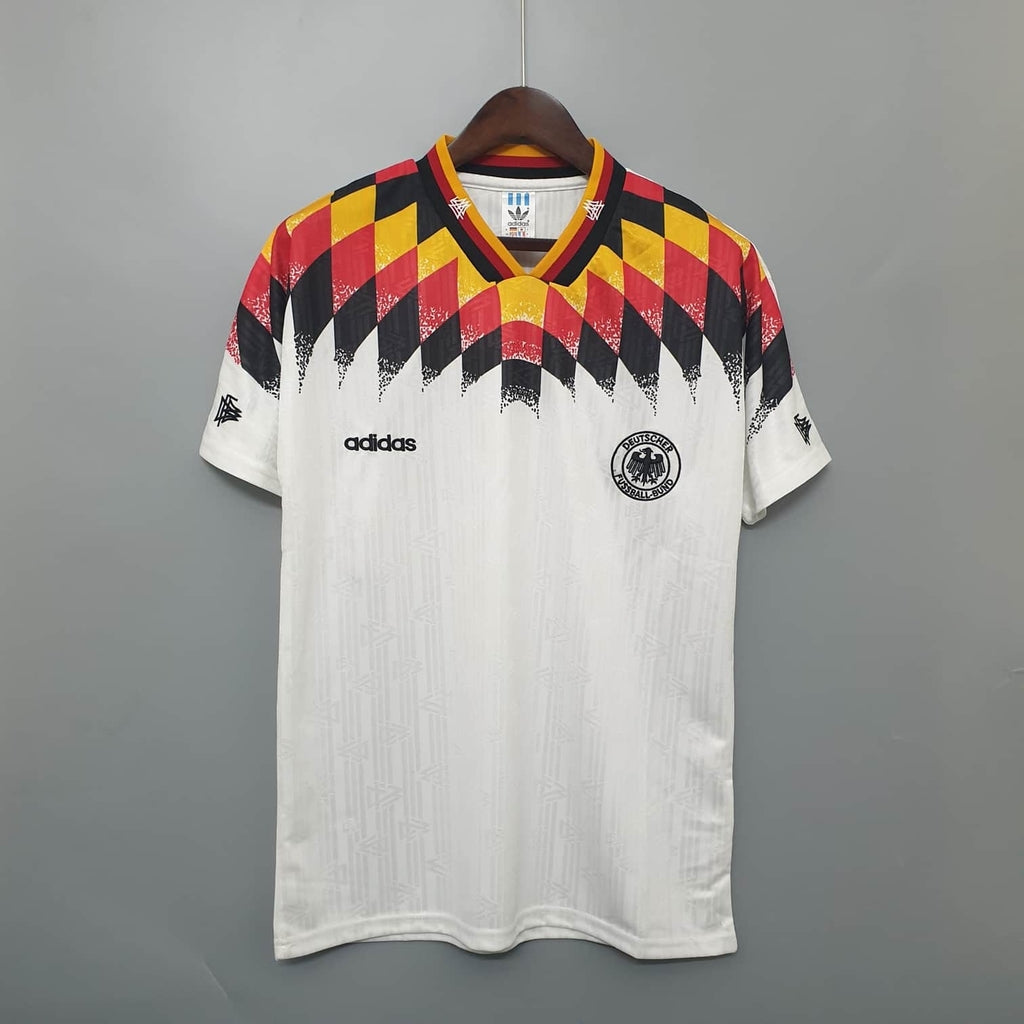 Camisa Seleção Alemanha Retrô 1994 Branca - | Futmantos