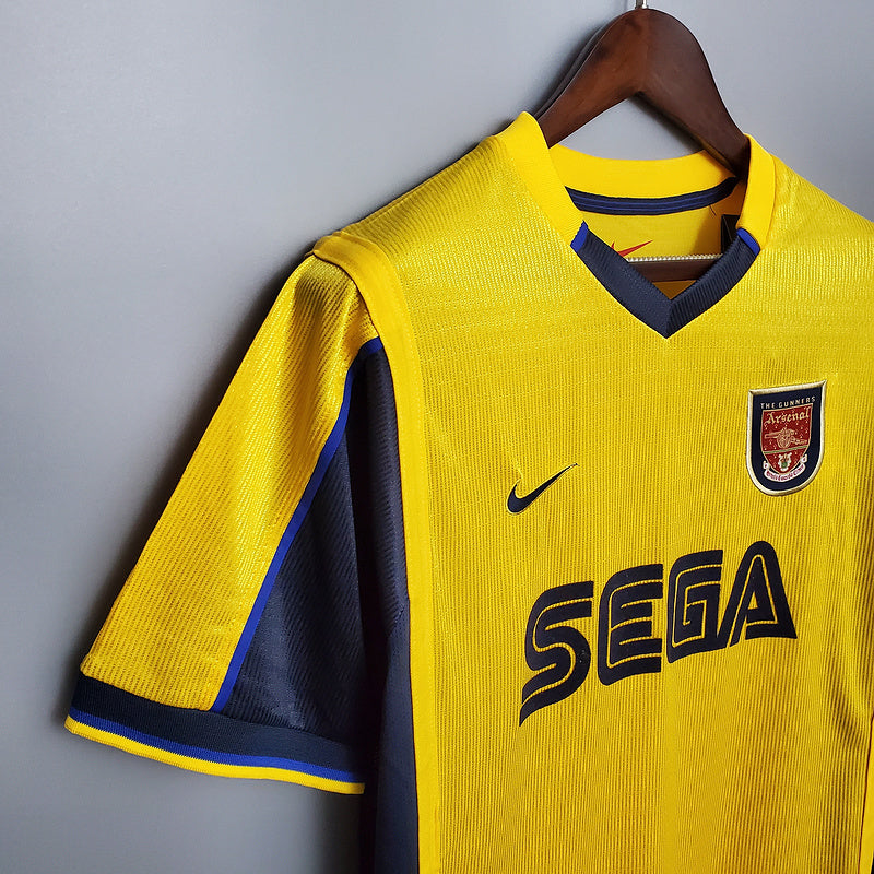 Camisa Arsenal Retrô 1999/2000 Amarela - | Futmantos