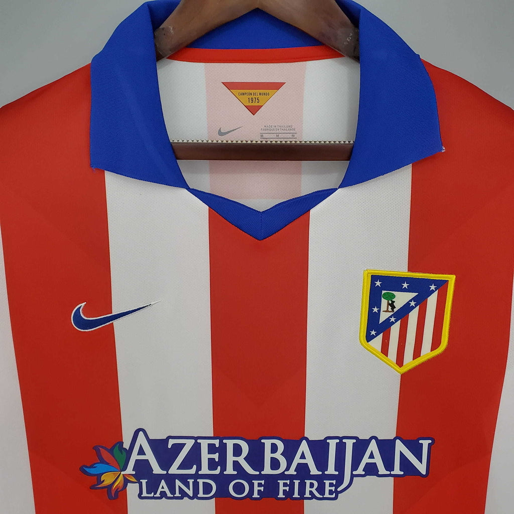 Camisa Atlético de Madrid Retrô 2014/2015 Branca e Vermelha - | Futmantos