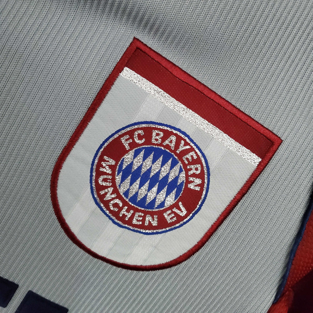 Camisa Bayern de Munique Retrô 1998/1999 Vermelha e Cinza - | Futmantos