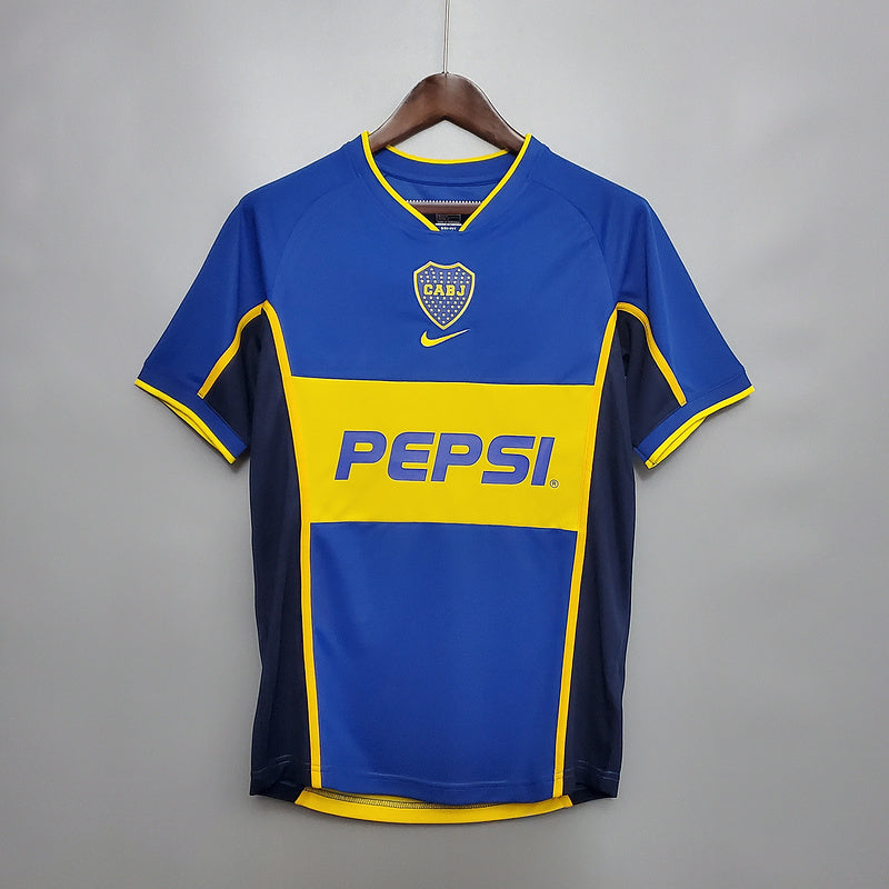 Camisa Boca Juniors Retrô 2002 Azul e Amarela - | Futmantos