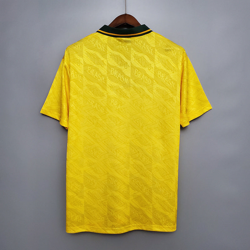 Camisa Seleção Brasileira Retrô 1991/1993 Amarela - | Futmantos