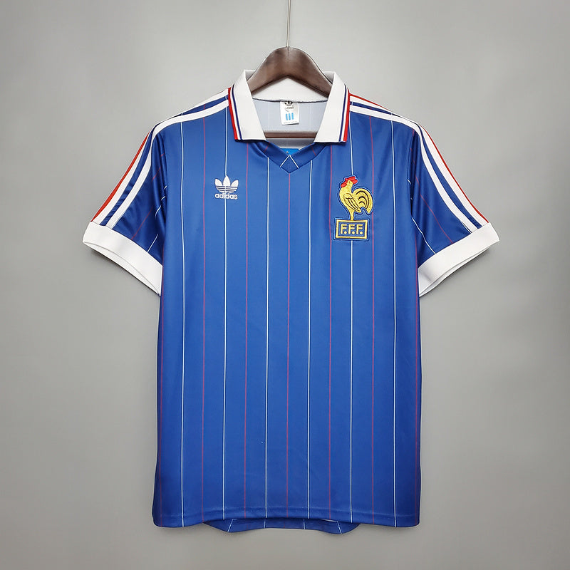 Camisa França Retrô 1982 Azul - | Futmantos