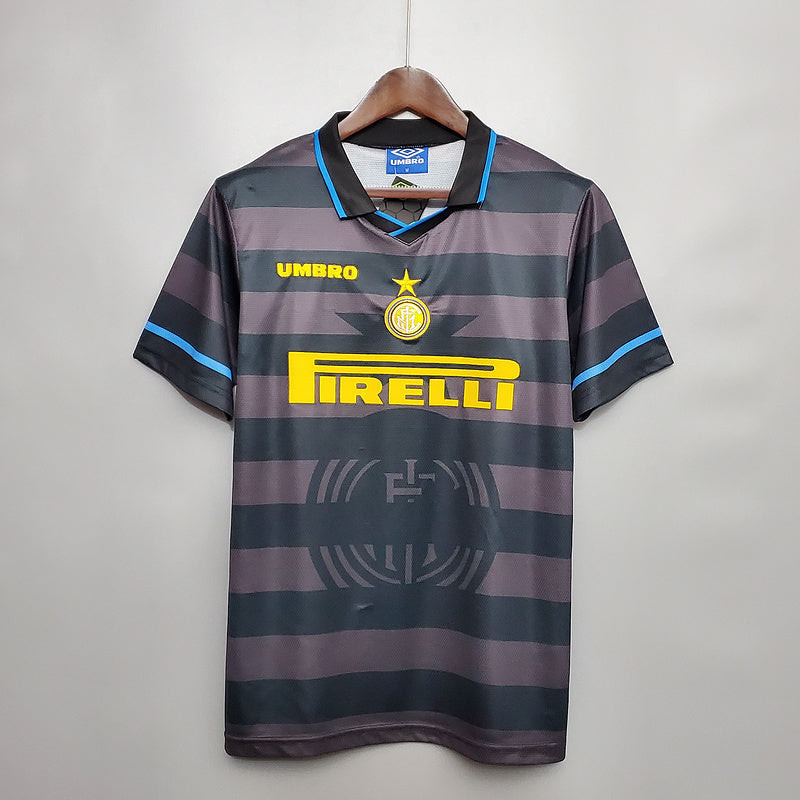 Camisa Inter de Milão Retrô 1997/1998 Cinza - | Futmantos
