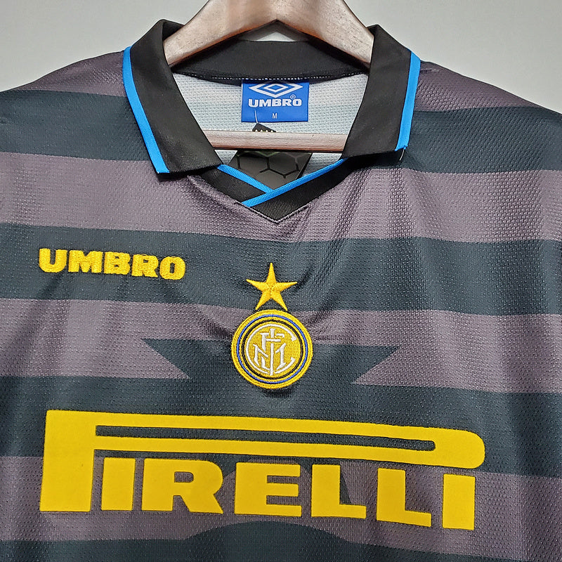 Camisa Inter de Milão Retrô 1997/1998 Cinza - | Futmantos