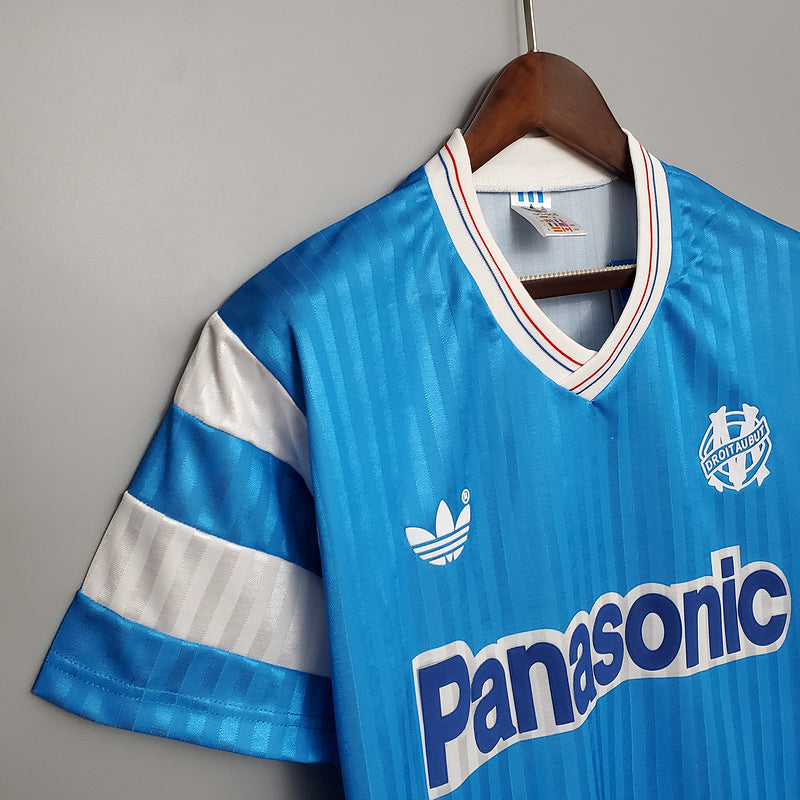 Camisa Marseille Retrô 1990 Azul - | Futmantos