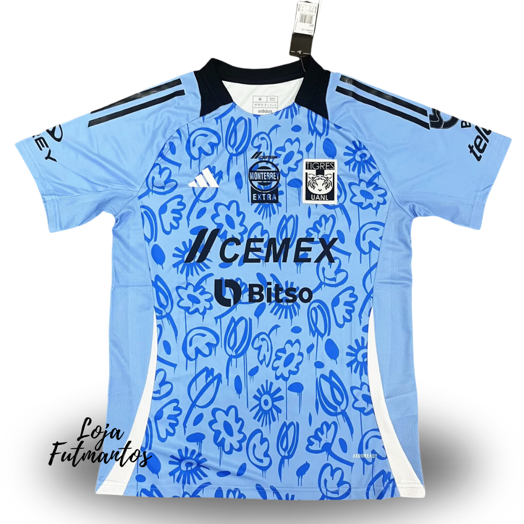 Camisa Goleiro Tigres 23/24 - Azul | Futmantos
