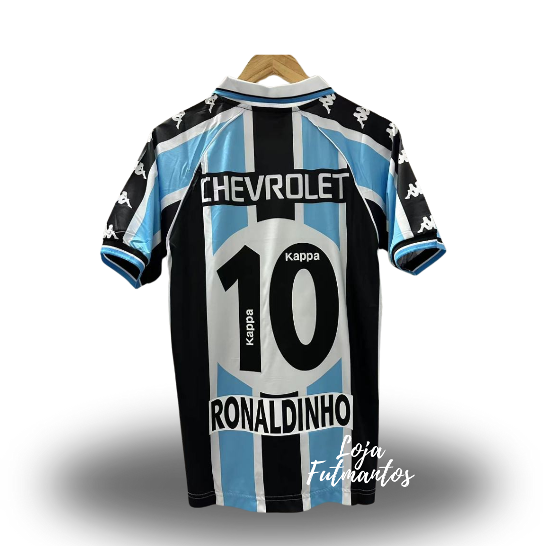 Camisa Grêmio 2000/01 - Ronaldinho #10 | Futmantos